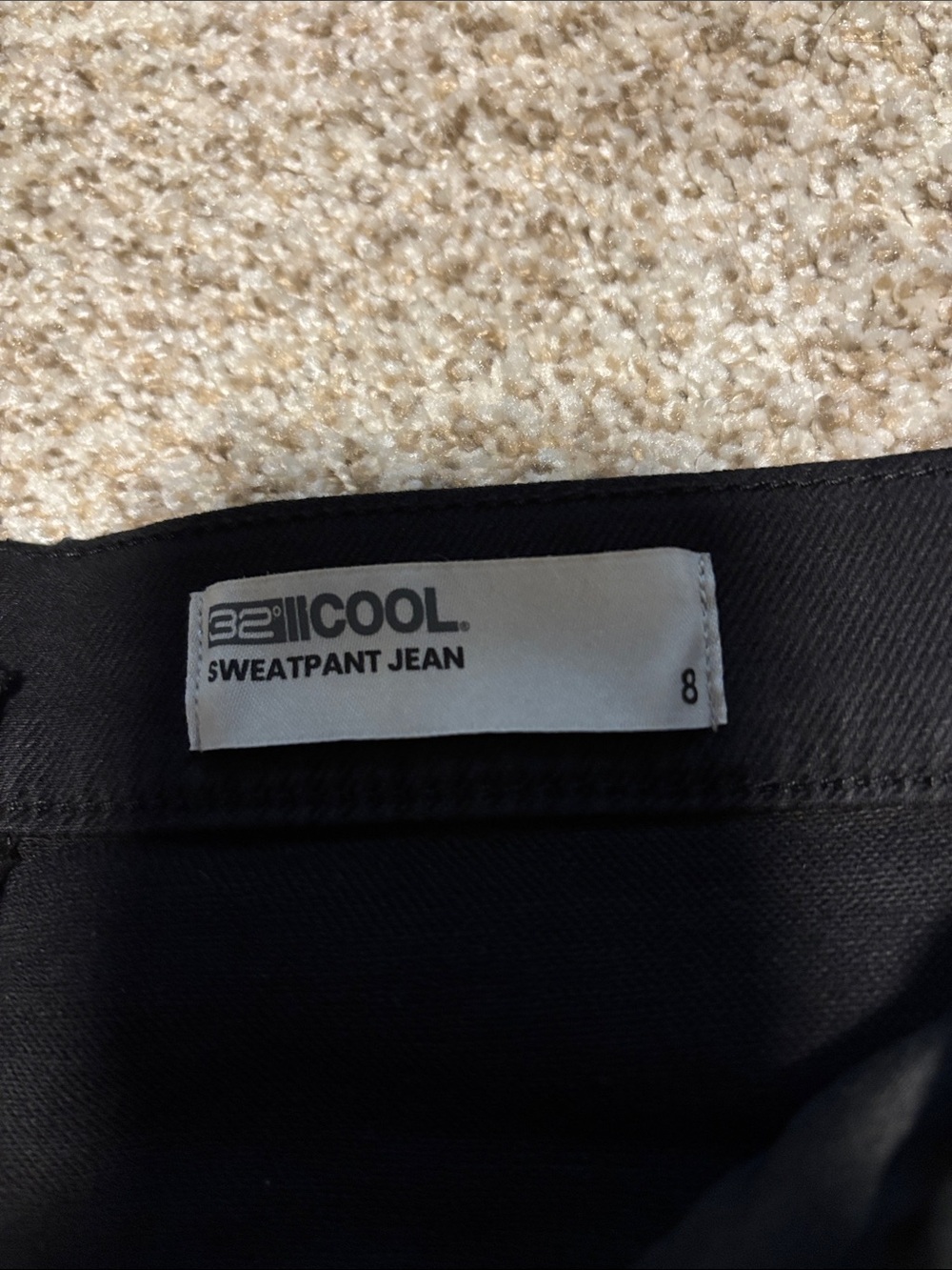 32 Degrees Sweatpants Jeans - Black - Picture 3 of 4